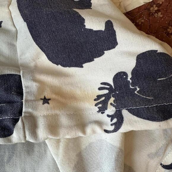 80s Michigan Rag Co. Bear & Moose all over print poncho jacket size S/M granola - Picture 7 of 7